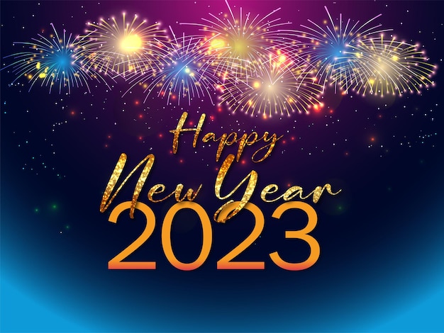 Bonne année 2023 fond de célébration