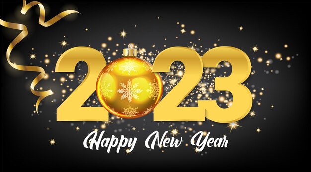 Bonne année 2023 fond de célébration