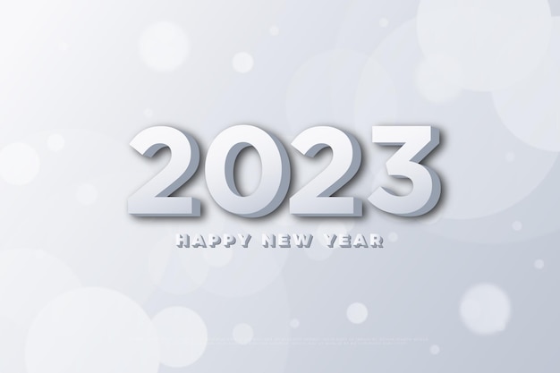 Bonne Année 2023 Avec Fond En Mousse Transparente