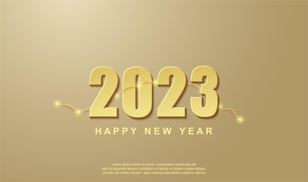 Vecteur bonne année 2023 fond de voeux