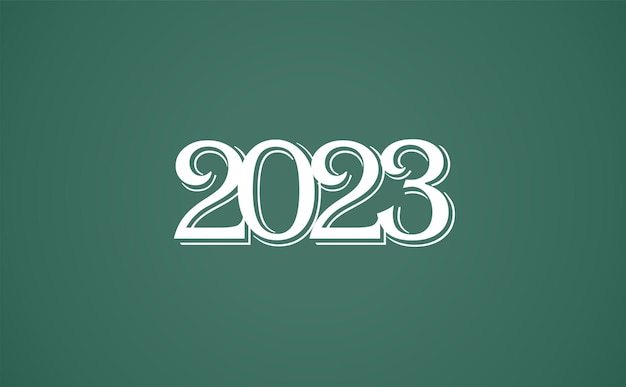 Vecteur bonne année 2023 fond