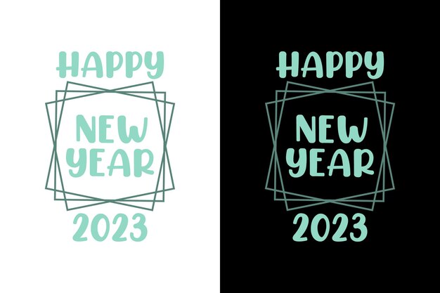 Vecteur bonne année 2023 nouvel an t-shirt