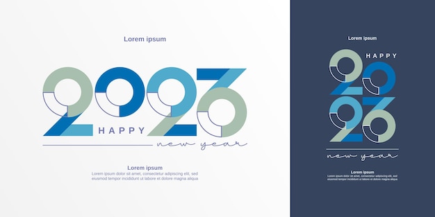 Bonne année 2023 avec un style design tendance