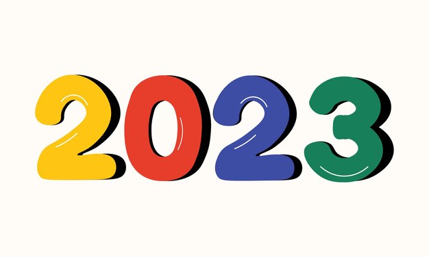 Vecteur bonne année 2023