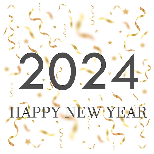Bonne Année 2024 Illustration Vectorielle