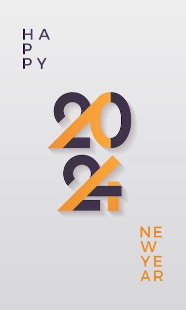 Bonne Année 2024 Logo Pour Affiche, Brochure Et Livret