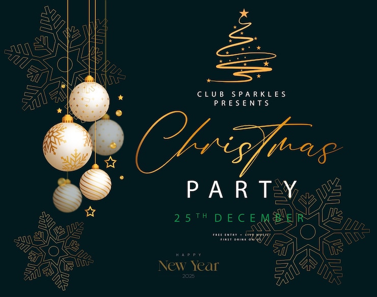 Vecteur bonne année 2025 design festif pour l'arrière-plan de noël