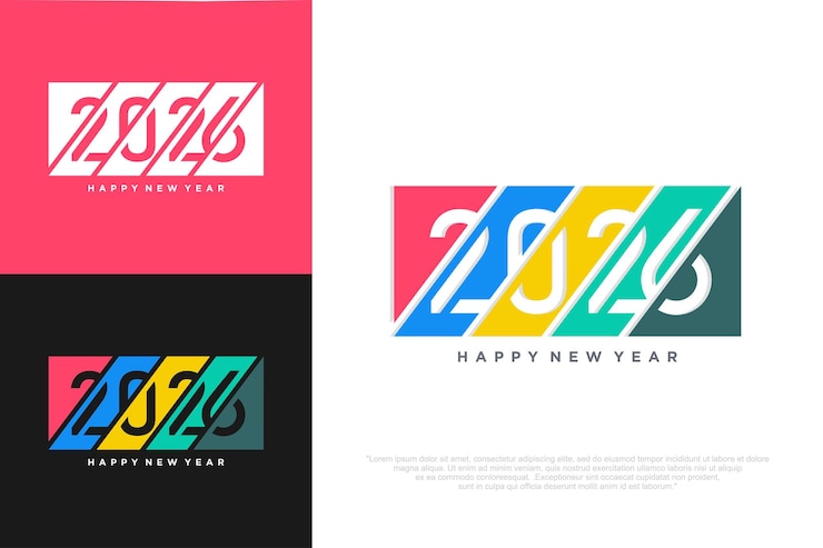 Vecteur bonne année 2026 design2026 logo design de texte concept de célébration de la nouvelle année illustration vectorielle