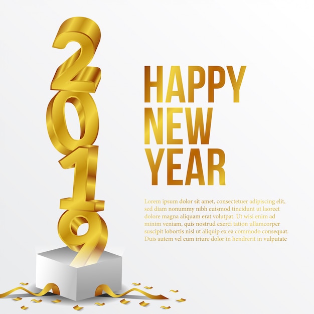 Bonne année nombre d&#39;or