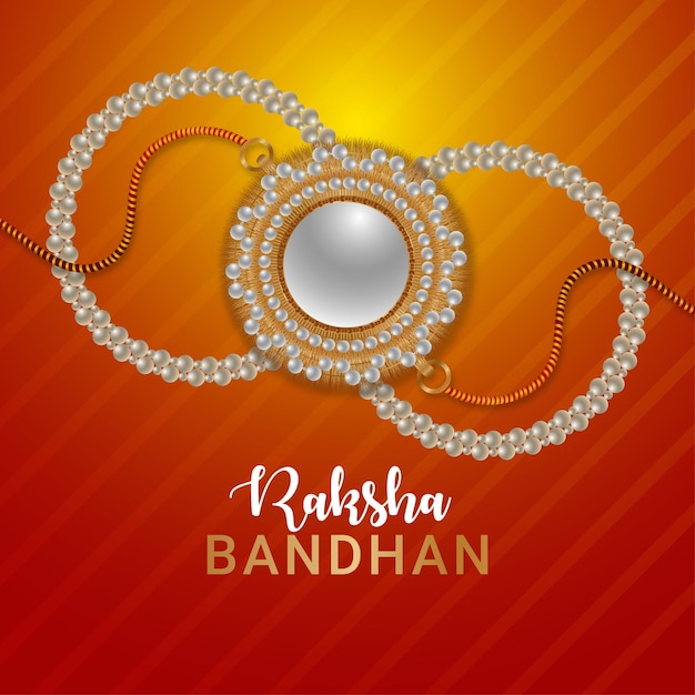 Bonne année à Raksha Bandhan, fête indienne.