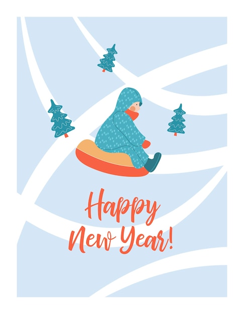 Bonne Année. Sports D'hiver Et Animations.