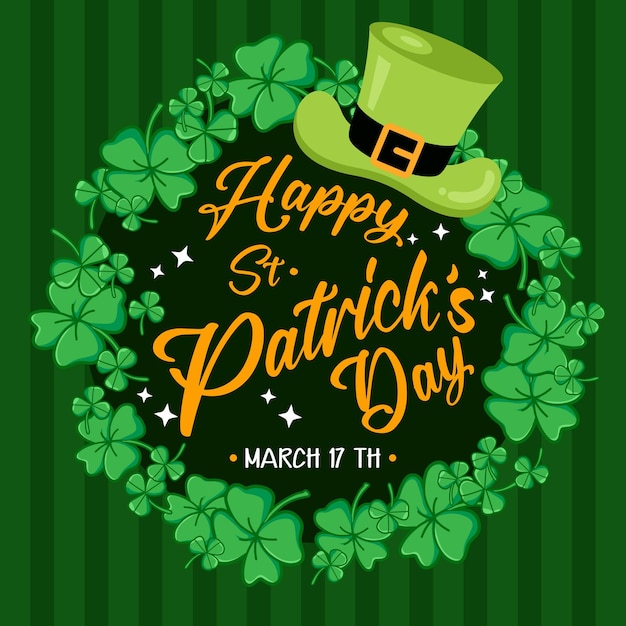 Bonne carte de vœux pour la fête de Saint Patrick