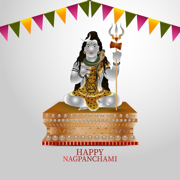 Bonne célébration et arrière-plan nagpanchami