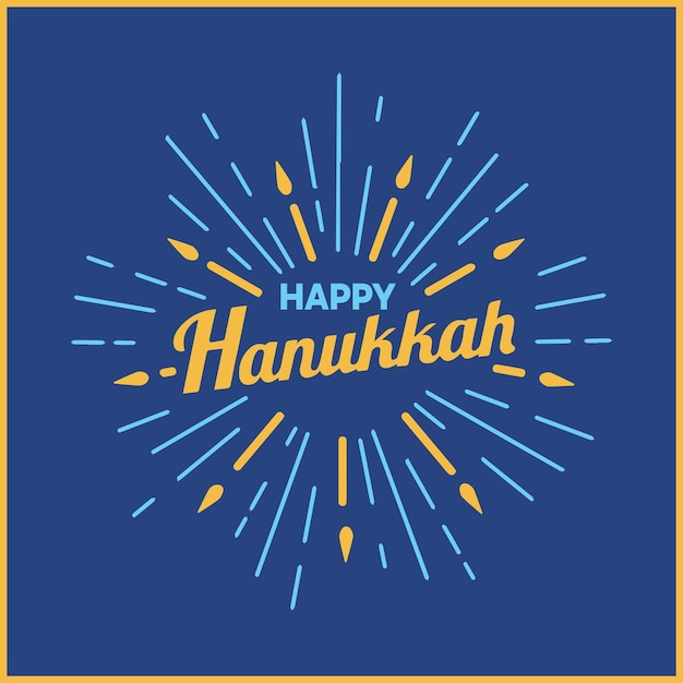 Vecteur une bonne conception vectorielle pour les fêtes de hanouka.