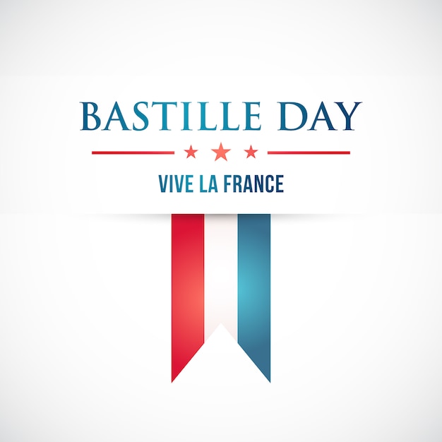 Vecteur bonne fête de la bastille.