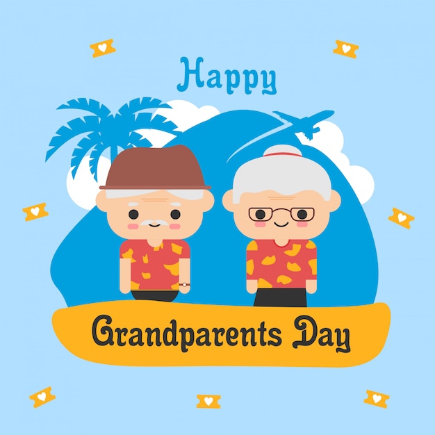 Vecteur bonne fête des grands-parents