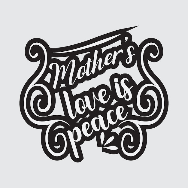 Vecteur bonne fête des mères lettrage calligraphie conception d'illustration vectorielle