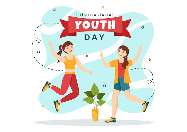Bonne illustration de la journée internationale de la jeunesse avec la convivialité des jeunes garçons et filles