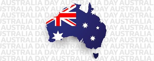 Bonne journée en Australie. bannière et dépliant de conception de fond, carte postale, célébration. Illustration vectorielle.