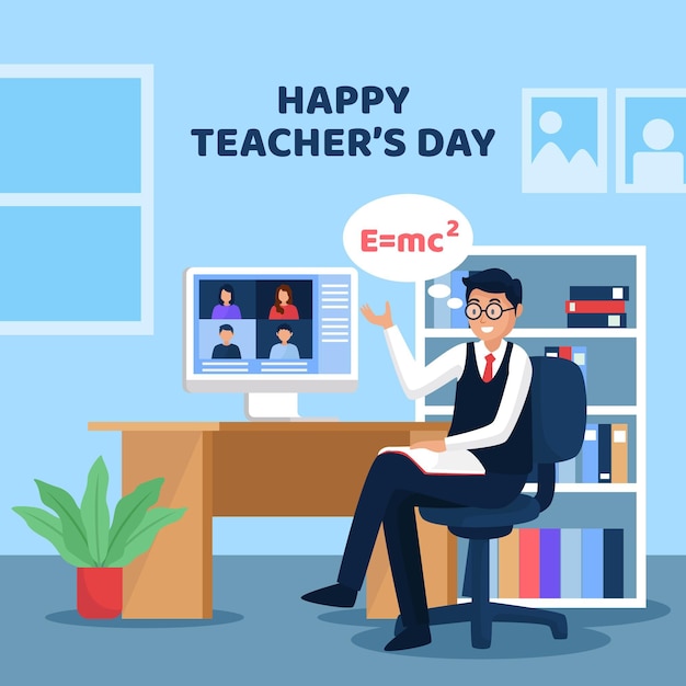 Bonne Journée Des Enseignants Avec Le Tuteur