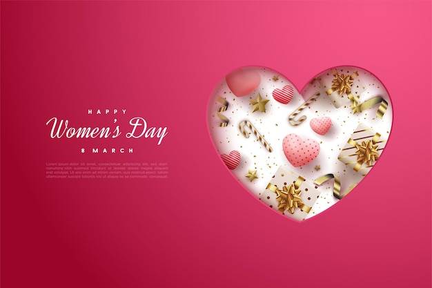 Bonne Journée De La Femme Avec Amour Papercut
