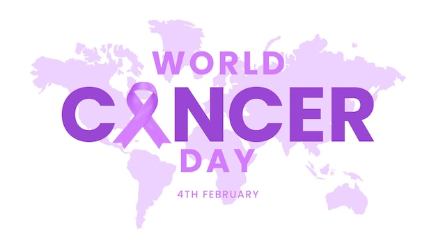Vecteur bonne journée mondiale contre le cancer