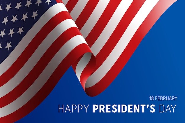 Bonne journée des présidents aux États-Unis. Anniversaire de Washington. Fête fédérale en Amérique.