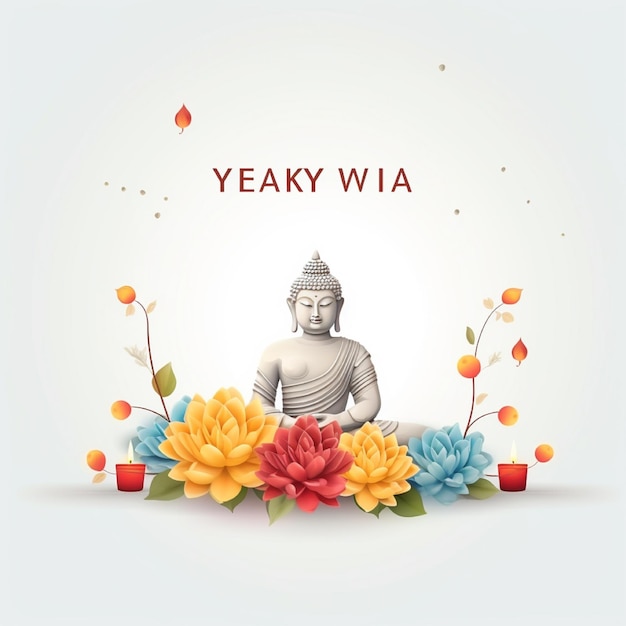 Vecteur bonne journée de vesak