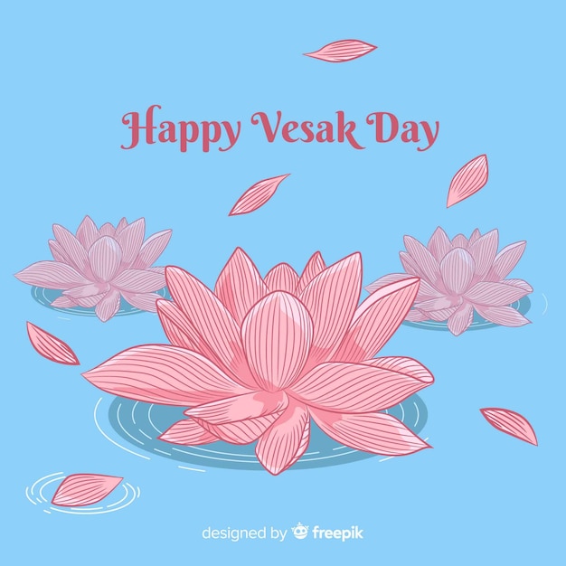 Vecteur bonne journée de vesak