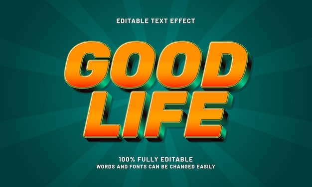bons effets de texte modifiables avec un thème simple et moderne
