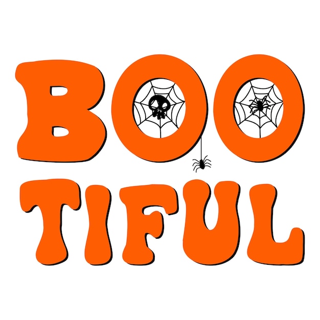 Boo Tiful Happy Halloween Background Impression Fantasmagorique Sur Des T-shirts Et Des Souvenirs