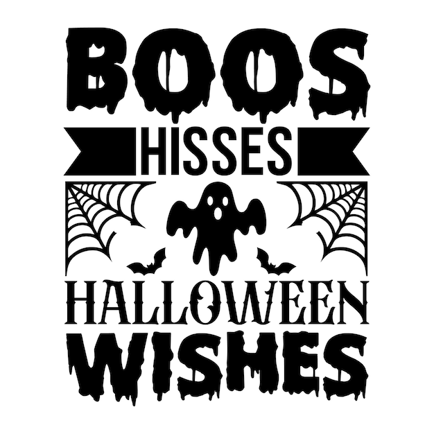 Boos Siffle Halloween Souhaite Svg