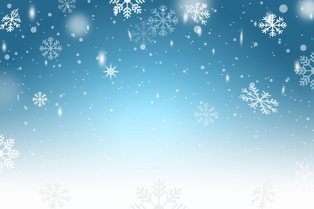 Border de flocon de neige d'hiver sur fond bleu pour la décoration festive pour le Nouvel An et les fêtes de Noël