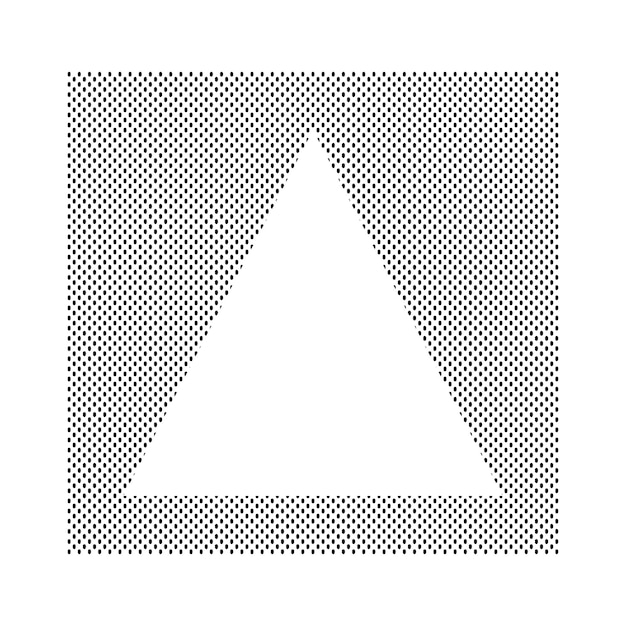Bordure de cadre triangle rectangle pointillé