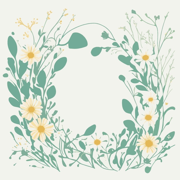 Bordure De Fleurs Sauvages