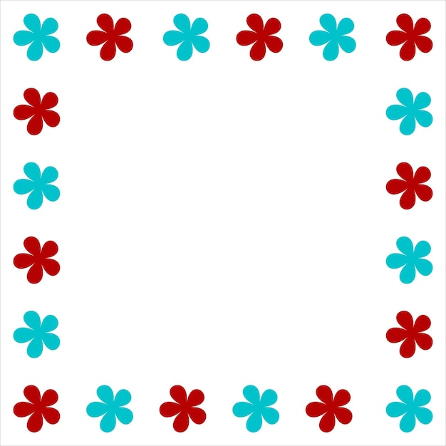 Bordure de fleurs