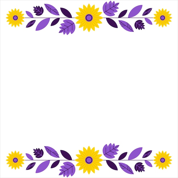 Bordure de fleurs