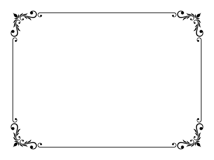 Vecteur bordure vectorielle du cadre ornemental carré