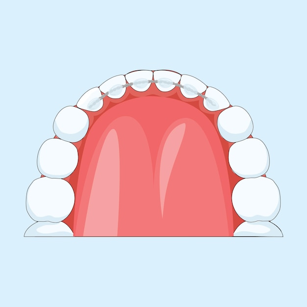 Vecteur bouche au-dessus de la vue