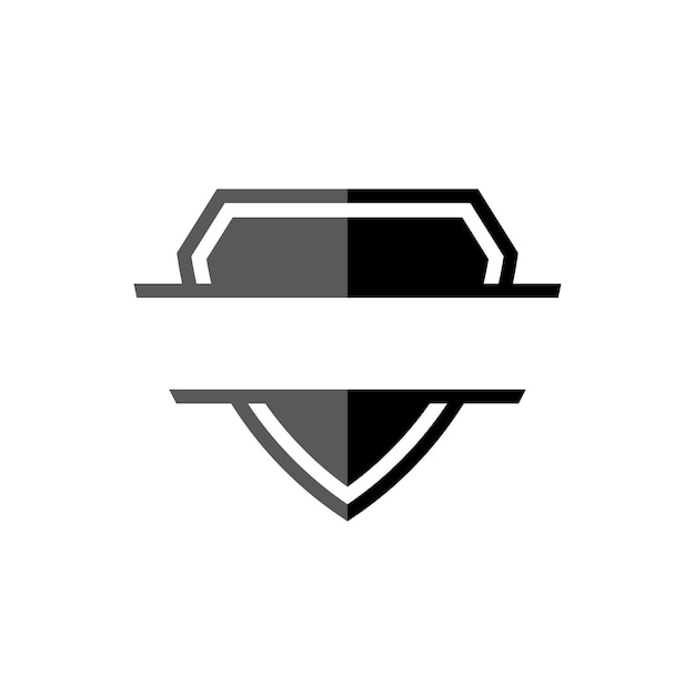 Bouclier logo assurance symbole protection icône badge de sécurité