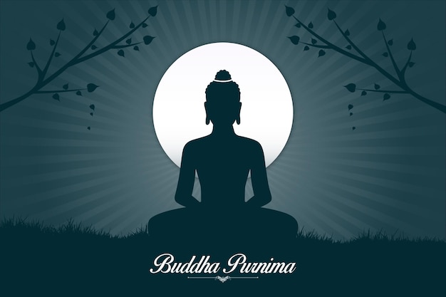 Vecteur bouddha purnima