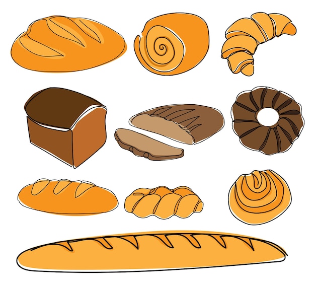 Boulangerie en ligne continue.