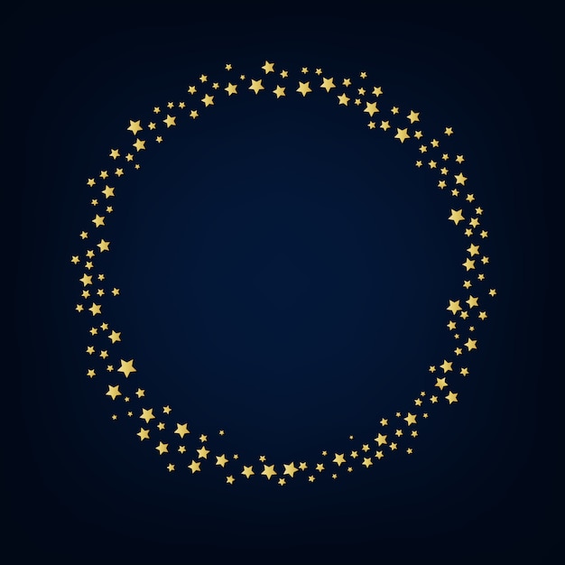 Boule D'or étoiles Fond Bleu