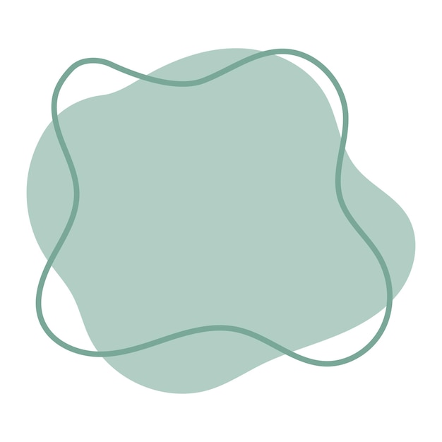 Une boule de teal abstraite avec un contour fluide