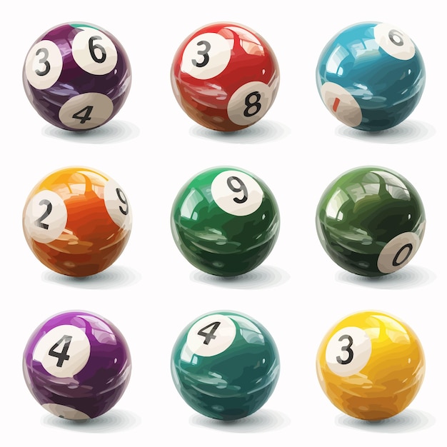 Vecteur des boules de billard