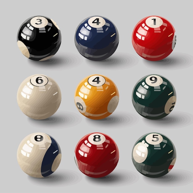 Vecteur des boules de billard