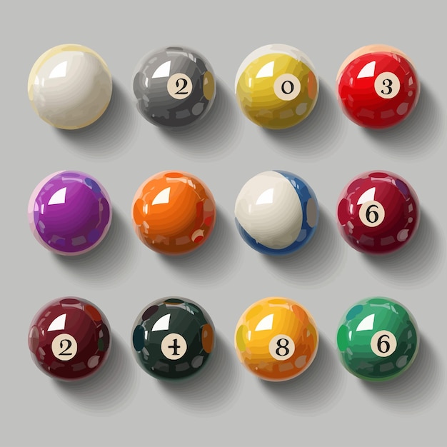 Vecteur des boules de billard