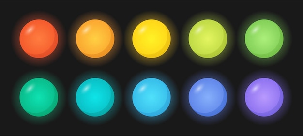 Boules De Jeu Lumineuses Colorées.