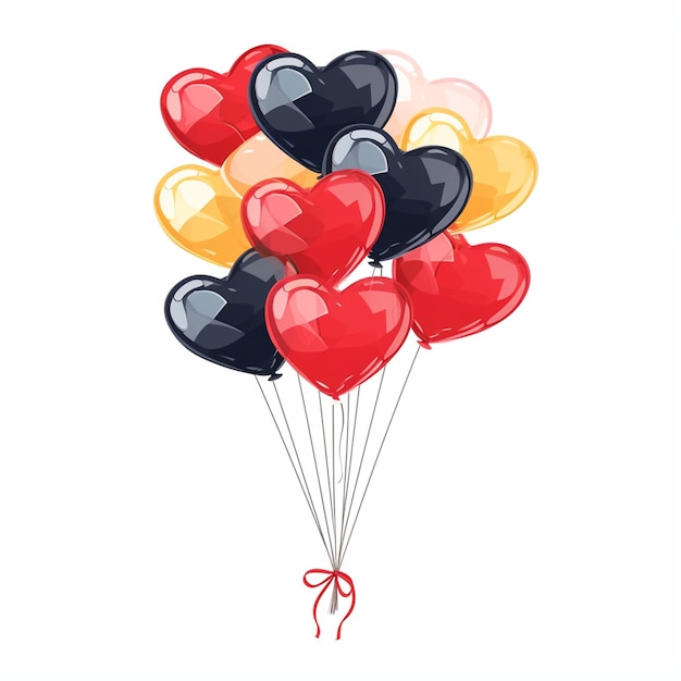 Bouquet De Ballons En Forme De Cœur 3