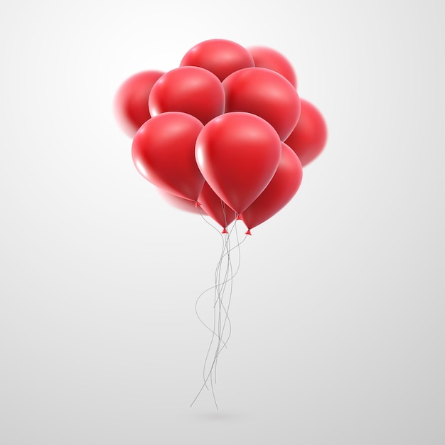 Bouquet de ballons rouges